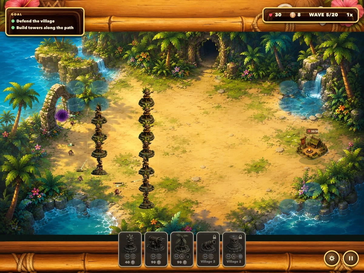 CoCoRunners tower defense-game voor iPhone en iPad: echte gameplay